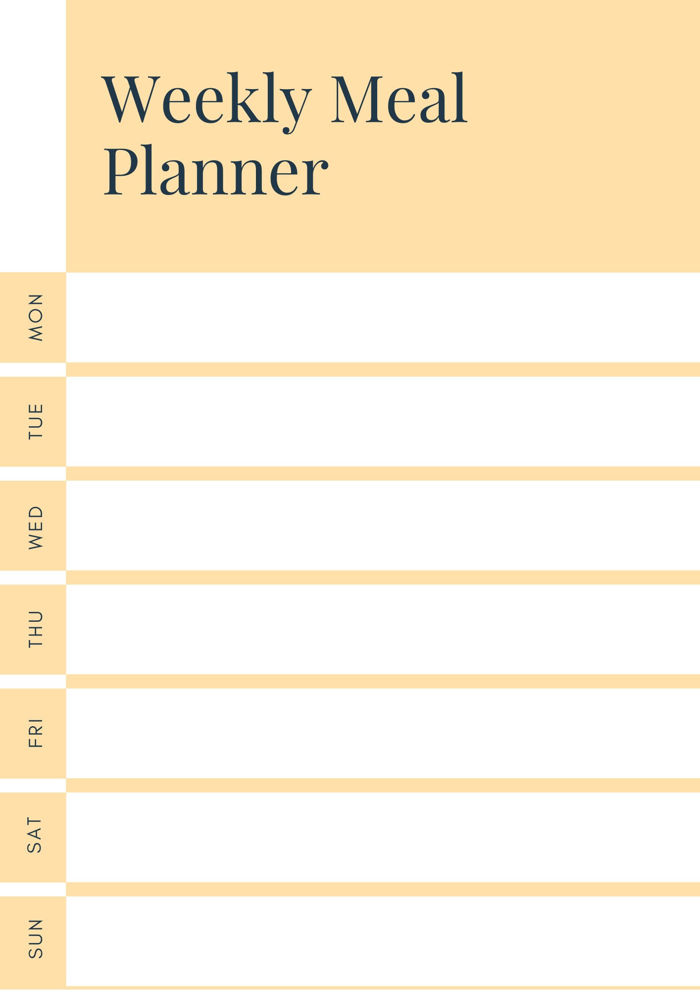 Printable Meal Plan and Shopping List - Etsy