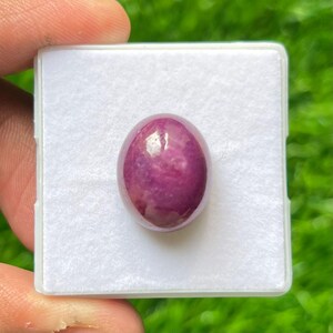 100% Natural Ruby Cabochon Oval Shape Natural Ruby Size 19x15x11 MM 1 Piece Natural Ruby Loose Gemstone For Making Jewelry