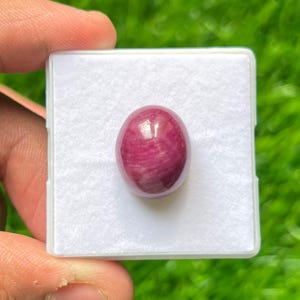 100% Natural Ruby Cabochon Oval Shape Natural Ruby Size 18x15x11.50 MM 1 Piece Natural Ruby Loose Gemstone For Making Jewelry