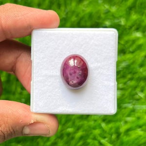 100% Natural Ruby Cabochon Oval Shape Natural Ruby Size 17x14x8 MM 1 Piece Natural Ruby Loose Gemstone For Making Jewelry
