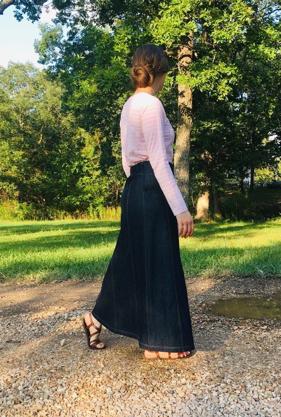 12 Paneled Modest Skirt custom Sized Etsy Canada