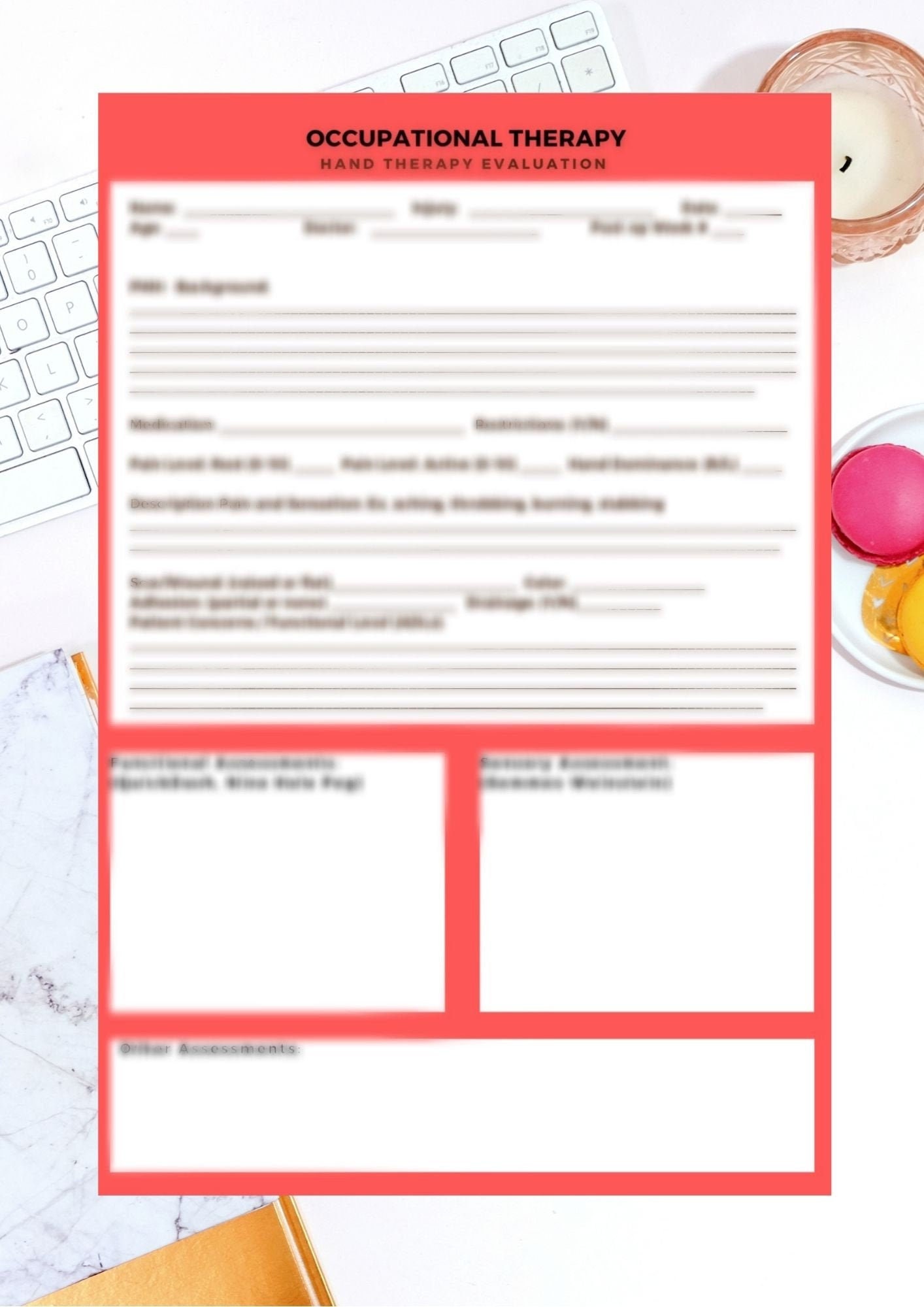Digital Download Occupational Therapy Evaluation Template Etsy Digital Download Occupational Therapy Evaluation Template Etsy