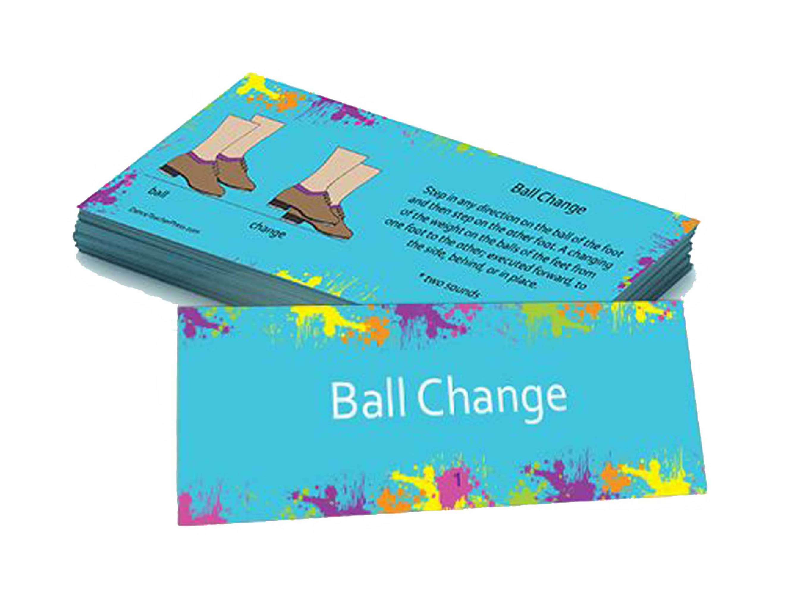 Tap Dance Flash Cards Etsy