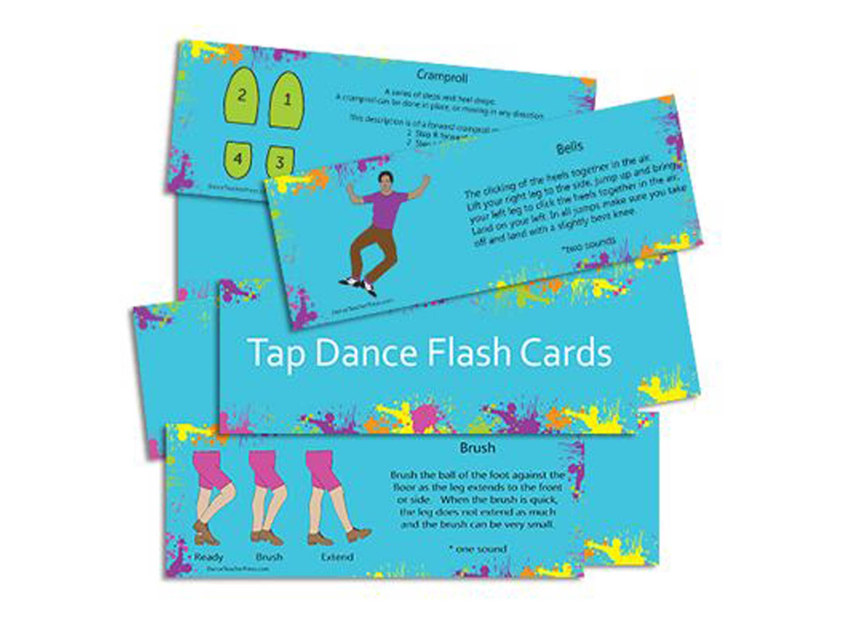 Tap Dance Flash Cards Etsy