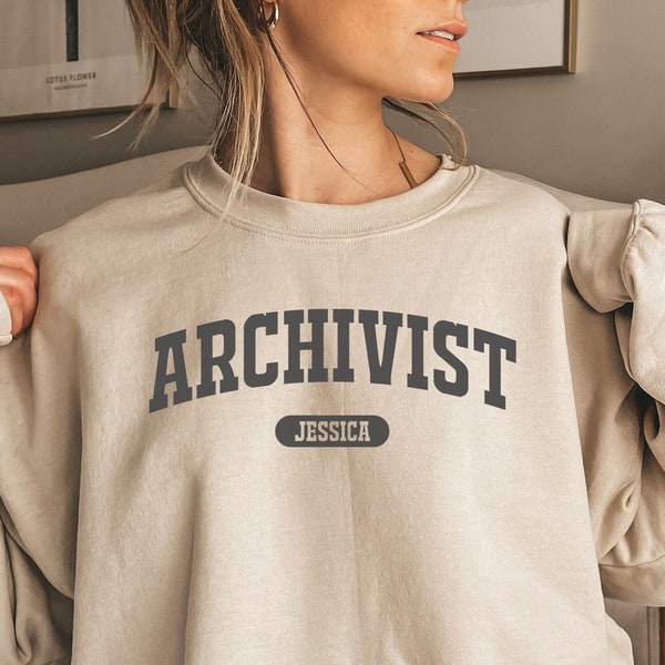 Personalized Archivist shirt, sweatshirt, hoodie, long sleeve, gift, classic custom name Archive science, librarian