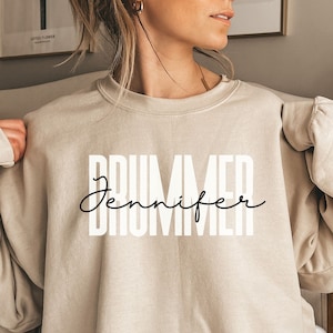 Personalized Drummer shirt, sweatshirt, hoodie, long sleeve, gift, custom name drum player, music band, drumming