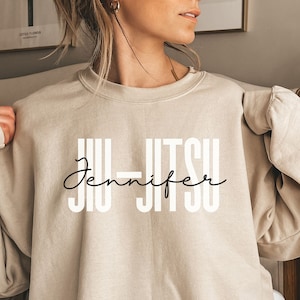 Personalized Jiu-Jitsu shirt, sweatshirt, hoodie, long sleeve, gift, custom name Jiu-Jitsu Brazilian Martial Arts, JiuJitsu