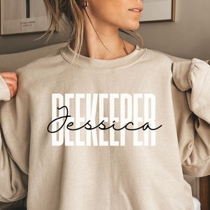 Personalized Beekeeper shirt, sweatshirt, hoodie, long sleeve, gift, custom name Bee lover, Beekeeping