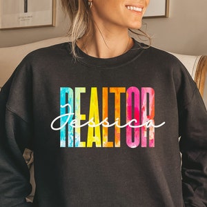 Custom Realtor shirt, sweatshirt, hoodie, long sleeve, gift, personalized Realtor, real estate agent, home girl