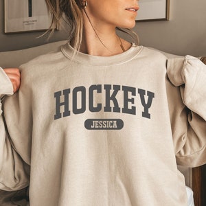Personalized Hockey shirt, sweatshirt, hoodie, long sleeve, gift, classic custom name Ice Hockey player, field Hockey coach