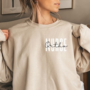 Ortho nurse shirt, sweatshirt, hoodie, long sleeve, gift, pocket Ortho squad, orthopedic nurse