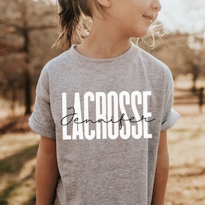 Personalized Lacrosse Youth shirt, sweatshirt, hoodie, long sleeve, gift, kids custom name Lacrosse player, lover, Lacrosse squad