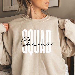 Chemo squad shirt, sweatshirt, hoodie, long sleeve, gift, sand, Chemo nurse, Chemotherapy, oncology, infusion