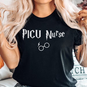 PICU nurse shirt, sweatshirt, hoodie, tank top, gift, pediatric intensive care unit,  magical, wizard, mom nurse holiday apparel,