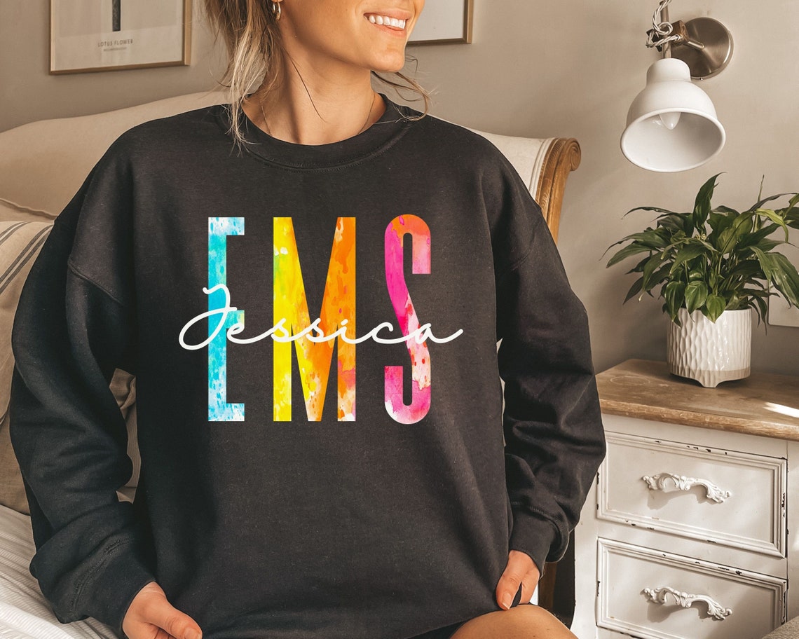 Custom EMS Shirt, Sweatshirt, Hoodie, Long Sleeve, Gift, Personalized ...
