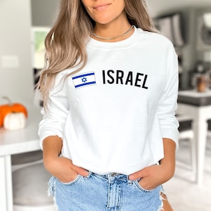 Israel Shirt, Sweatshirt, Hoodie, Langarm, Geschenk, Israel Flagge Tee, Israel Reise, Jerusalem, Tel Aviv, Haifa