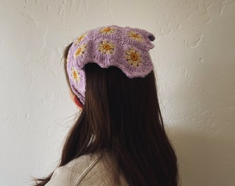 Crochet Daisy Bandana