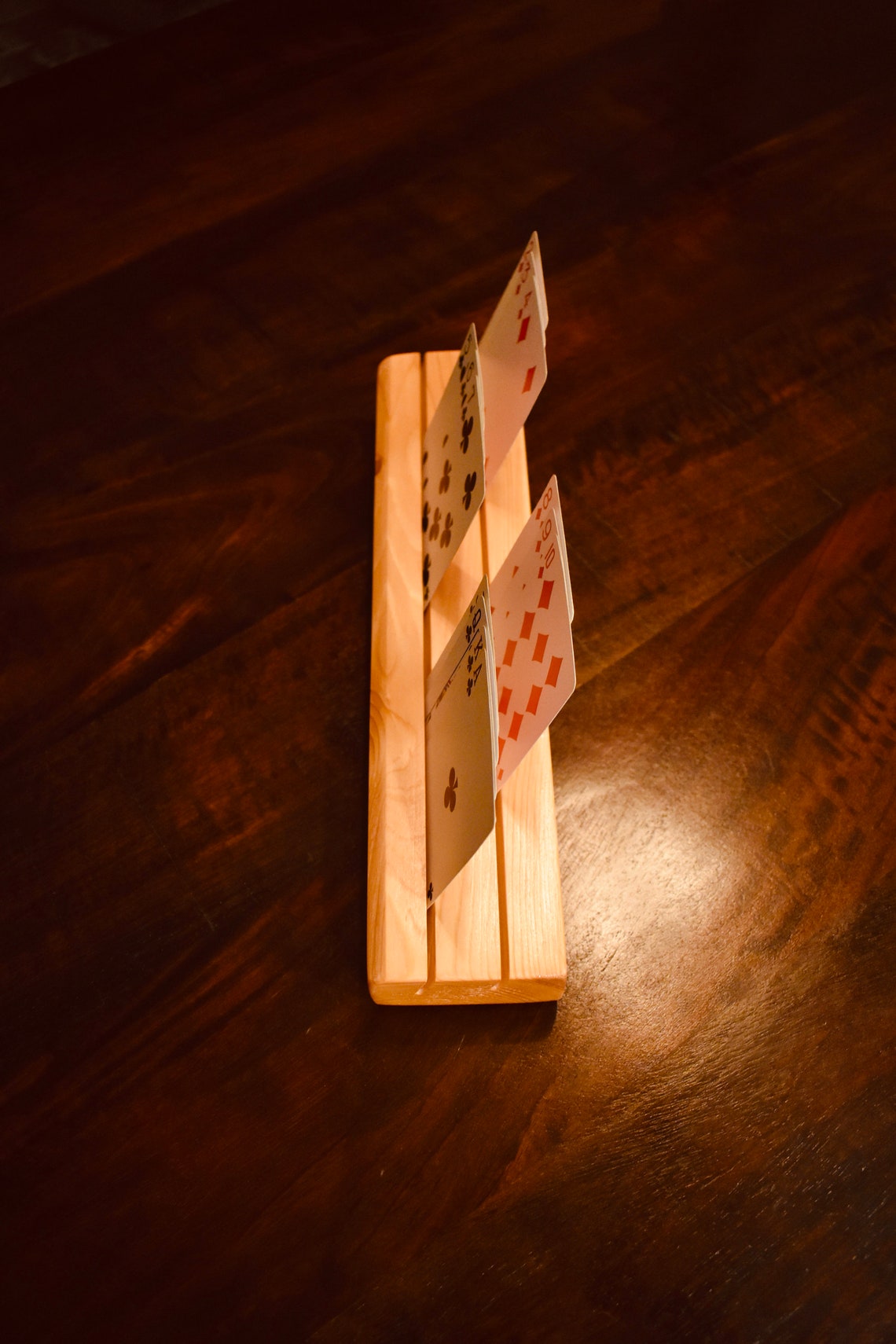 2 Handcrafted wooden playing card holder for kids or adults 2 Etsy
