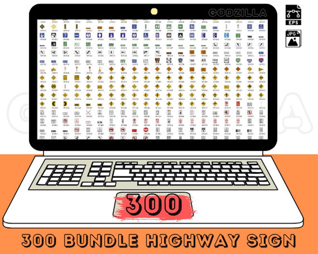 Jpeg Roude Sign 300 Highway Road Sign Board Eps and Jpeg Format - Etsy