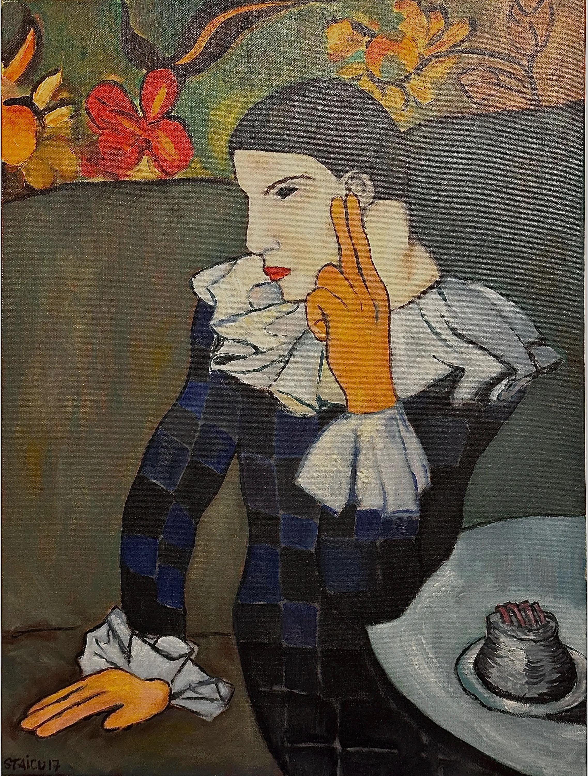 Picasso harlequin - Etsy 日本