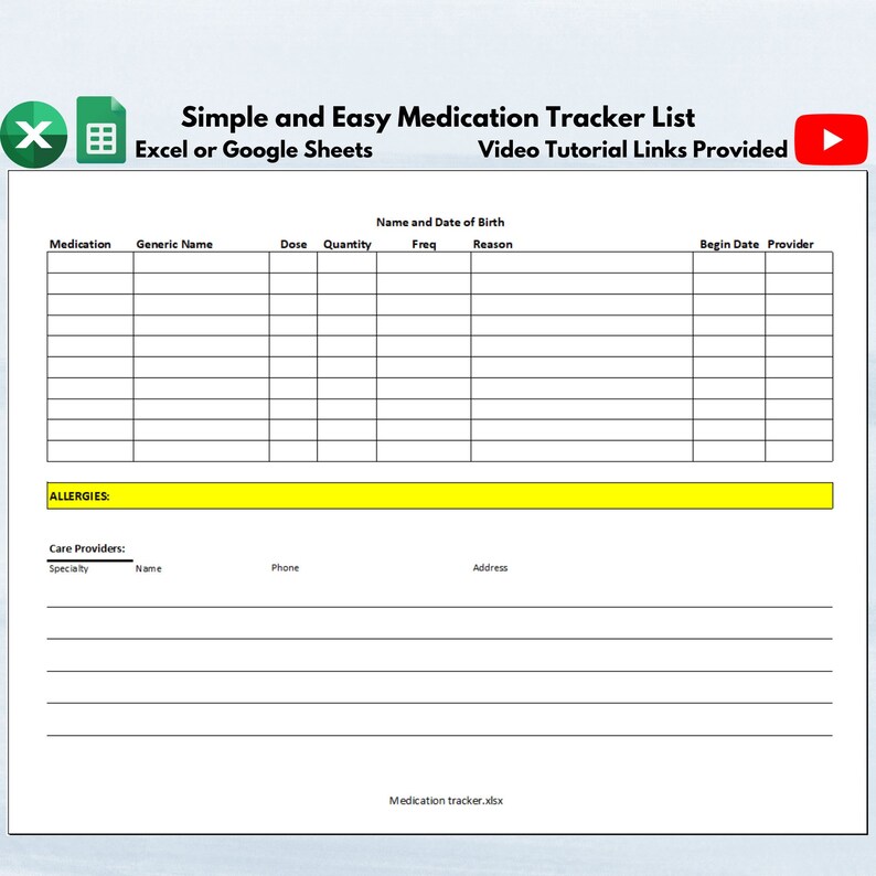 EDITABLE Medication List Medication Tracker Medicine List Etsy editable-medication-list-medication-tracker-medicine-list-etsy