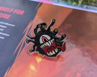 DND Beholder acrylic pin