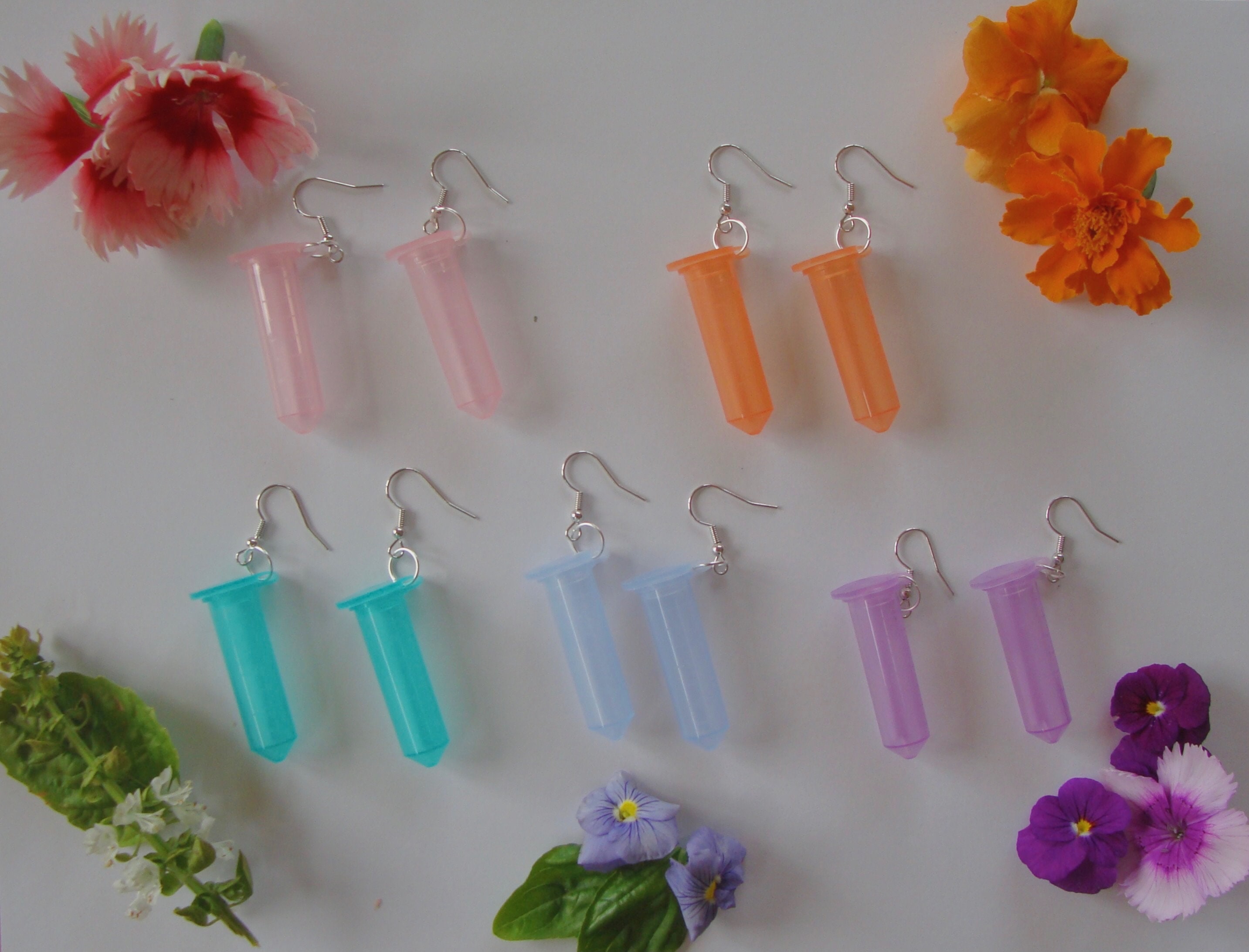 Test Tube Earrings Etsy