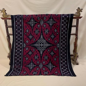 Tenun Ikat Endek Bali Indonesian Handwoven Fabric | Handmade Tapestry