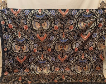 Premium Cotton Gold Hand Drawn Batik Sarong | Handmade Tapestry
