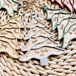 Our Family / Grand Children Christmas Ornament, Personalized Family Ornament, Family Members Ornament, Christmas Keepsake, Christmas Gift