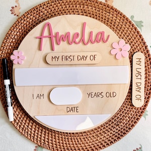 First and Last Day of School Sign, First Day of School Board, Back to School Photo Prop, Custom First Last day of School Board