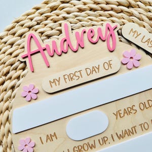 First and Last Day of School Sign, First Day of School Board, Back to School Photo Prop, Custom First Last day of School Board