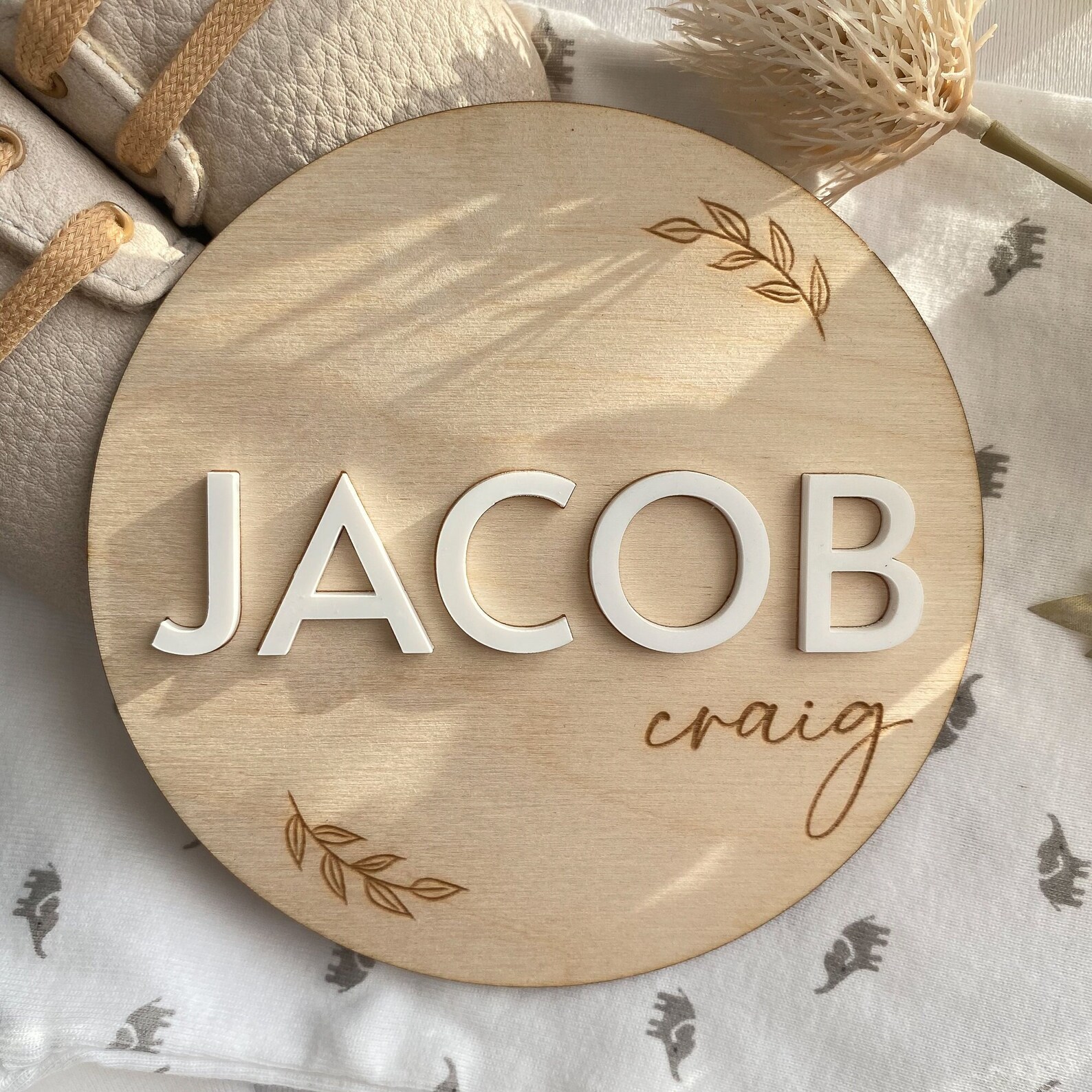 Personalized Wooden Birth Announcement Plaque, Baby Name Sign - Etsy