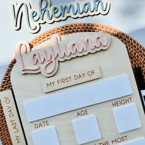 First Day of School Board, Reusable First and Last Day of School Sign, Back to School Sign and Photo Prop, First Day of School Photo Prop