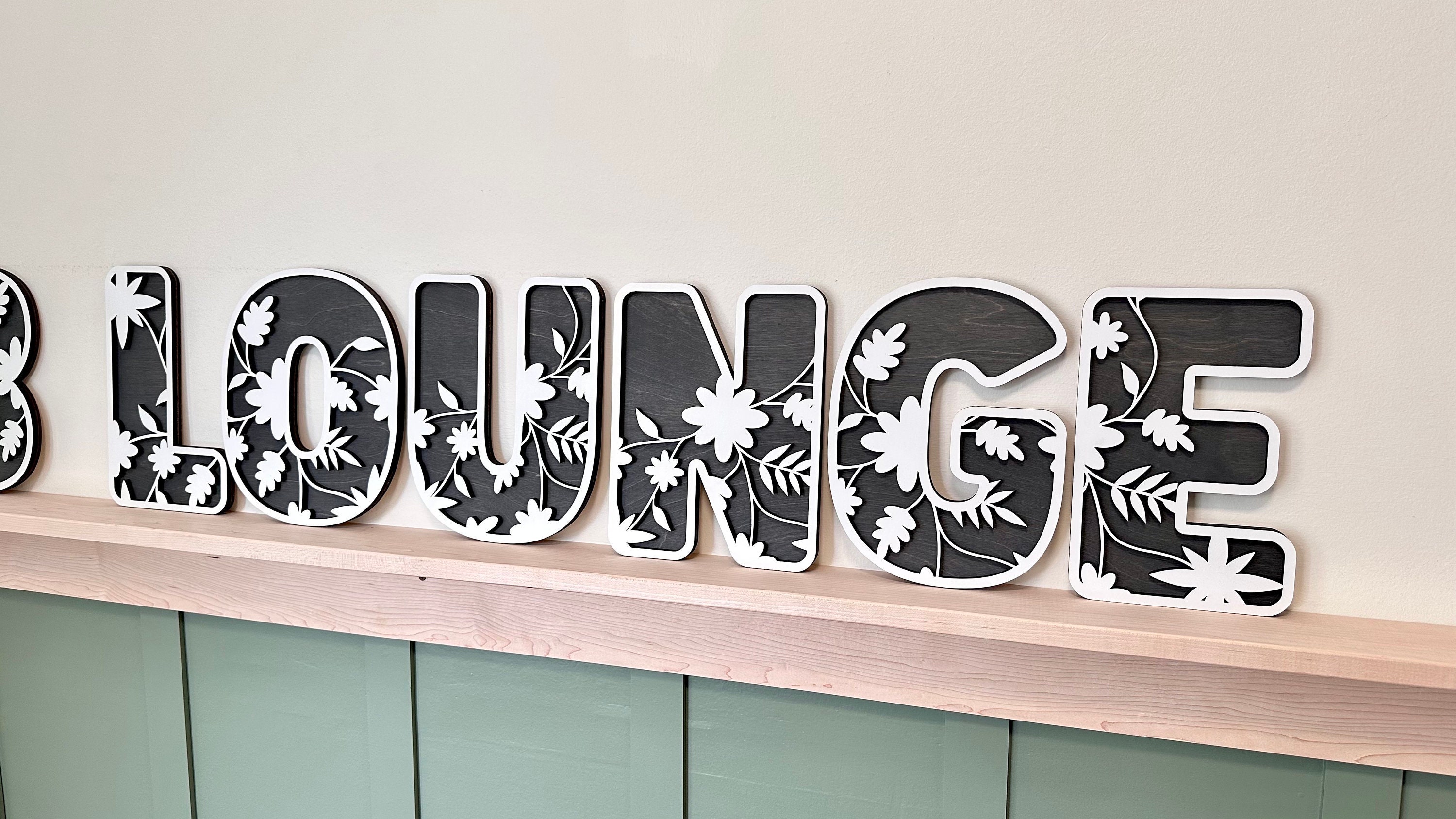 Floral Nursery Letters,  Flowered Name Sign, Wildflower Flowered Wooden Alphabet Letters, Flower Nursery Décor, Boho Name Sign, Girl Nursery