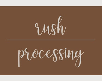 Rush Processing - Baby Announcement - Ships in 3 days