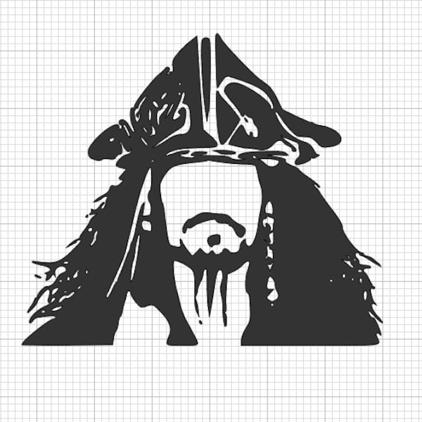 captain jack sparrow svg, jack sparrow svg, johnny depp svg, cricut file