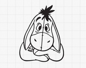 Eeyore Svg, Donkey Svg, Pooh and Friends Svg, Pooh Svg, Winnie the Pooh  Svg, Eeyore Outline Svg, Cricut Files, for Cricut, Eeyore Png - Etsy