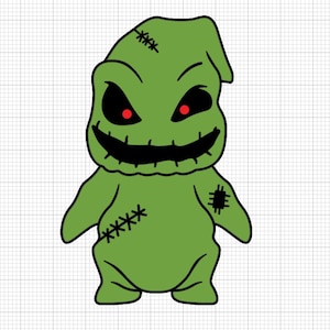 bebê oogie boogie svg, monstro verde svg, oogie boogie svg, pesadelo antes do natal svg, arquivos cricut, svg em camadas, svg de halloween, assustador