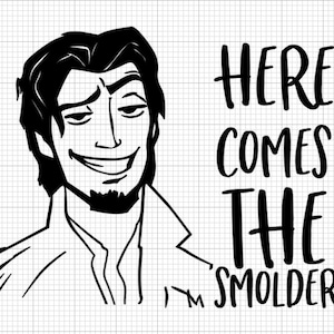 tangled svg, smolder svg, voor shirts, cricut files, flynn rider svg, rapunzel svg, outline svg, tangled outline svg