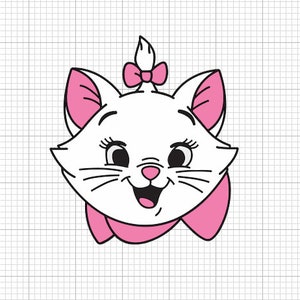 marie svg, aristocats svg, marie cat svg, fichiers svg superposés, cricut