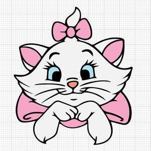 マリー svg、猫 svg、猫ママ svg、レイヤード カット svg、クリカット用、クリカット svg、アリストキャッツ svg