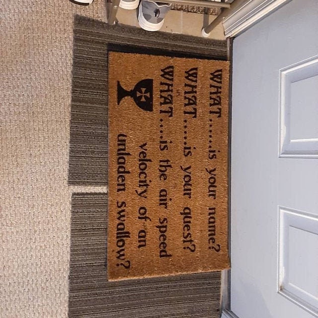Monty Python and The Holy Grail Door Mat Death Bridge Etsy