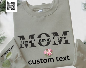 Personalized Mama Sweatshirt, Custom Kids Names, Mother's Day Gift