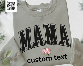 Mama Sweatshirt,  Mothers Day Gift, Birthday Gift for Mom, New Mom Gift,  Custom Mom Sweater, New Mom Shirt, Mothers Day Gift, Kids name Tee