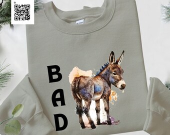 Donkey Shirt, Funny Donkey Shirt, Distracted by Donkey, I Love Donkey shirt, Shirt with Donkey, Animal Lover Gift,Funny Gift, Bad Ass Donkey
