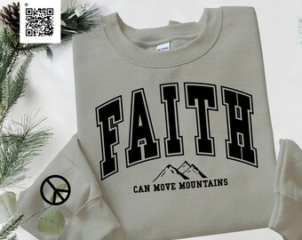 Faith Can Move Mountains T-Shirt: Christian Bible Verse Tee