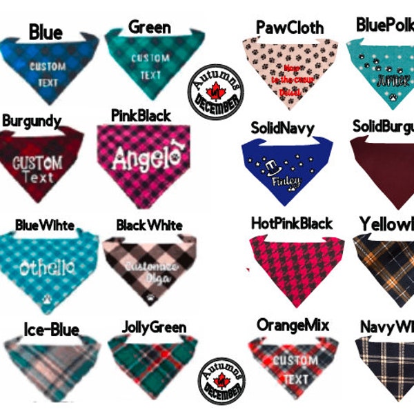 Custom Dog Bandana Etsy