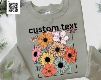 Wildflower Tshirt, Retro Floral Shirt, Wild Flowers Shirt, Floral Tshirt, Flower Shirt, Gift for Women, Ladies Shirts, Best Friend Gift