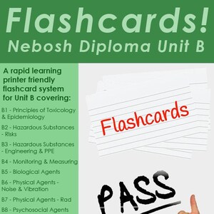 NEBOSH Diploma Unit B Flashcard Revision System!